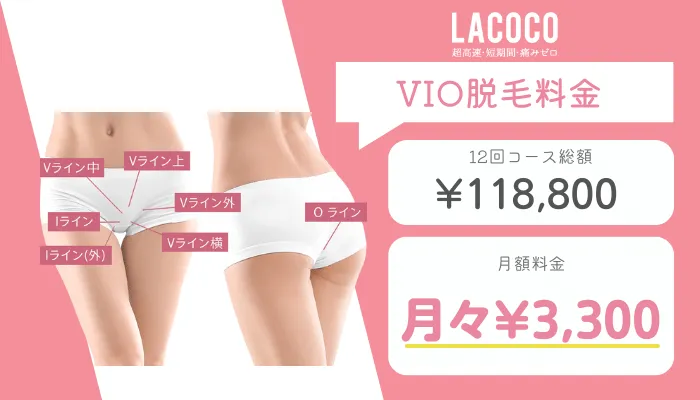 ラココVIO脱毛料金