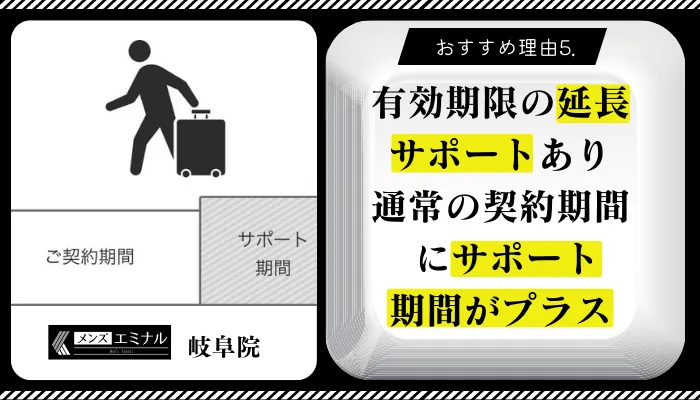 メンズエミナル岐阜おすすめ理由5