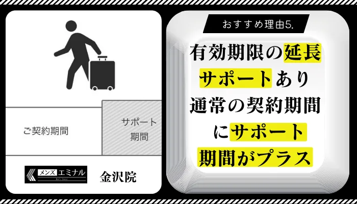 メンズエミナル金沢おすすめ理由5