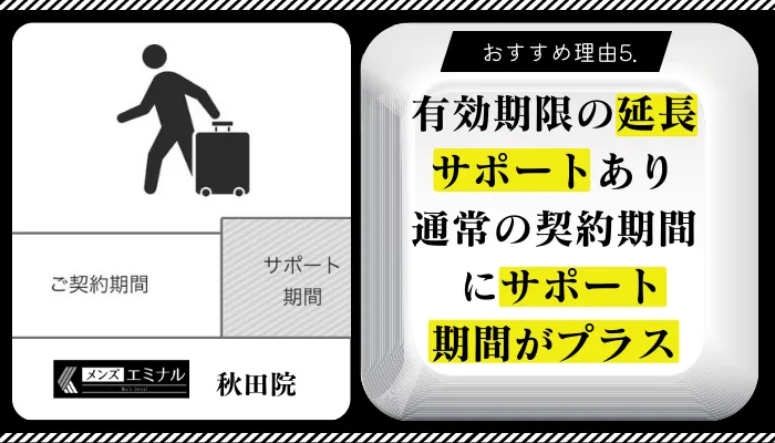 メンズエミナル秋田おすすめ理由5