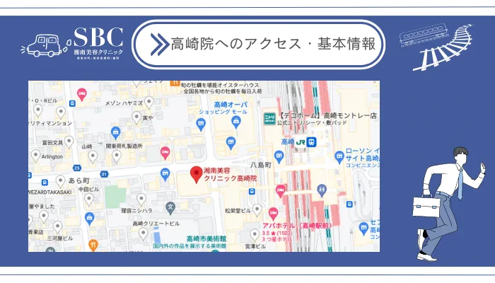 湘南美容クリニック高崎院へのアクセス・基本情報
