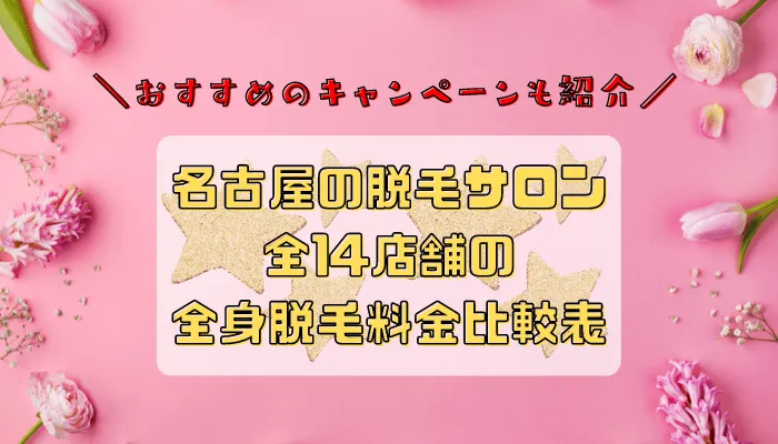 名古屋の脱毛サロン全14店舗比較全身