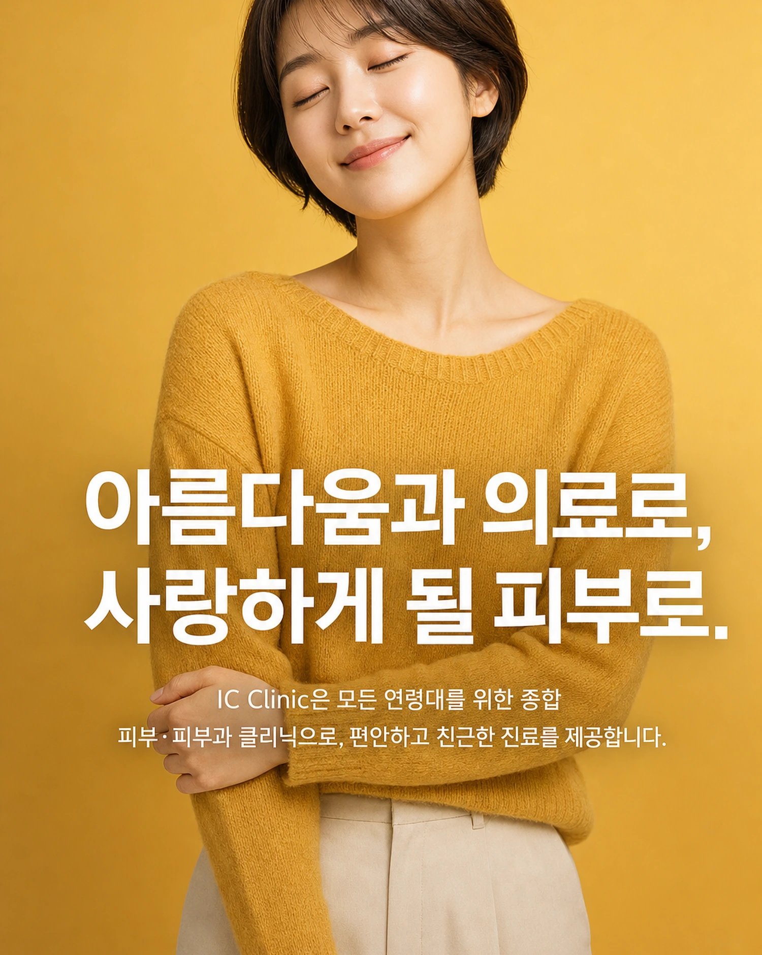 아름다움과 의료로 소중한 피부를 케어하는 IC Clinic은 남녀노소 누구나 편하게 방문할 수 있는 피부 종합 전문 클리닉입니다